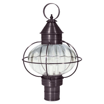 Onion Three Light Post Mount in Dark Brass (196|2543-DB-LT3-OPT)