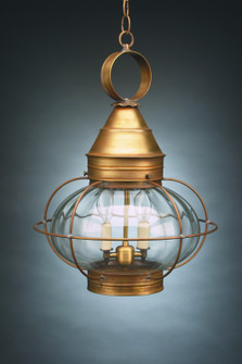 Onion Two Light Hanging Lantern in Antique Brass (196|2572-AB-LT2-OPT)