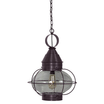 Onion One Light Hanging Lantern in Dark Brass (196|2572-DB-MED-CSG)