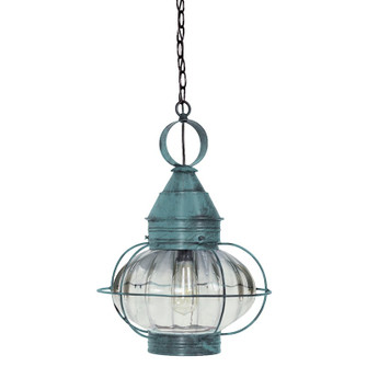 Onion One Light Hanging Lantern in Verdi Gris (196|2572-VG-MED-OPT)