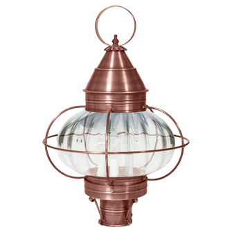 Onion Three Light Post Mount in Antique Copper (196|2573-AC-LT3-OPT)