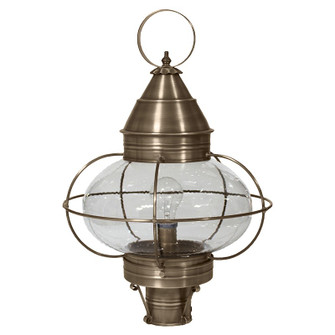 Onion One Light Post Mount in Dark Antique Brass (196|2573-DAB-MED-CSG)