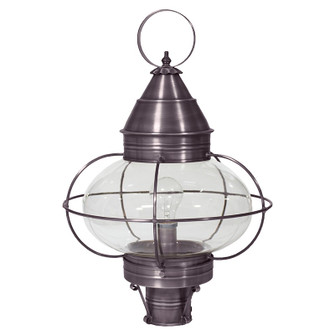 Onion One Light Post Mount in Dark Brass (196|2573-DB-MED-CLR)