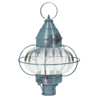 Onion Three Light Post Mount in Verdi Gris (196|2573-VG-LT3-OPT)