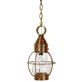 Bosc One Light Hanging Lantern in Antique Brass (196|2722-AB-MED-CLR)