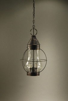 Bosc Two Light Hanging Lantern in Dark Brass (196|2742-DB-LT2-CLR)