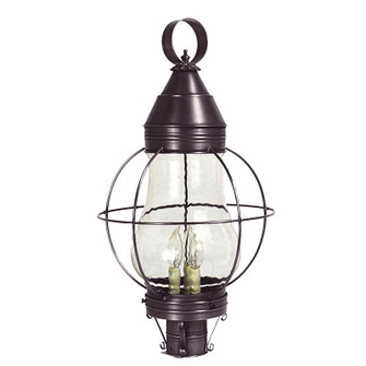 Bosc Three Light Post Mount in Dark Brass (196|2743-DB-LT3-CSG)