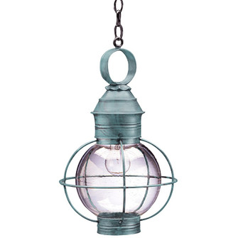 Round One Light Hanging Lantern in Verdi Gris (196|2832-VG-MED-CSG)
