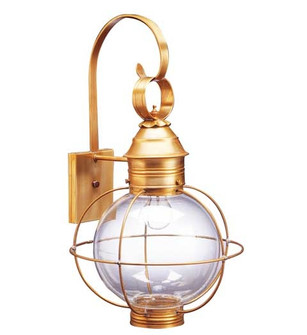 Round One Light Wall Mount in Antique Brass (196|2841-AB-MED-CLR)