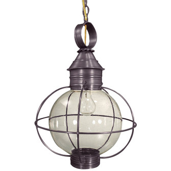 Round One Light Hanging Lantern in Dark Brass (196|2842-DB-MED-CSG)