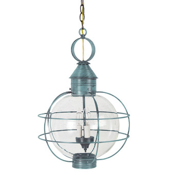 Round Three Light Hanging Lantern in Verdi Gris (196|2852-VG-LT3-CSG)