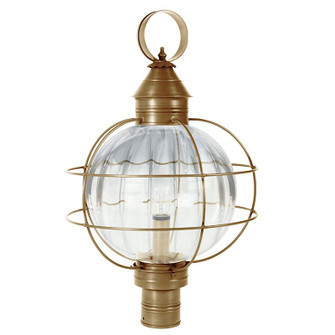 Round One Light Post Mount in Antique Brass (196|2853-AB-MED-OPT)