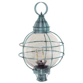 Round Three Light Post Mount in Verdi Gris (196|2863-VG-LT3-CSG)