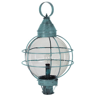 Round One Light Post Mount in Verdi Gris (196|2863-VG-MED-CSG)