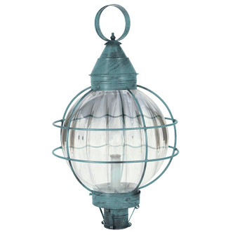 Round One Light Post Mount in Verdi Gris (196|2863-VG-MED-OPT)