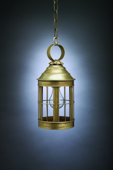 Heal One Light Hanging Lantern in Antique Brass (196|3312-AB-MED-CLR)