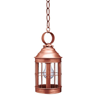 Heal One Light Hanging Lantern in Antique Copper (196|3312-AC-MED-SMG)
