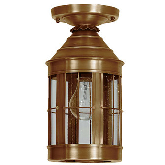 Heal One Light Flush Mount in Antique Brass (196|3314-AB-MED-CSG)