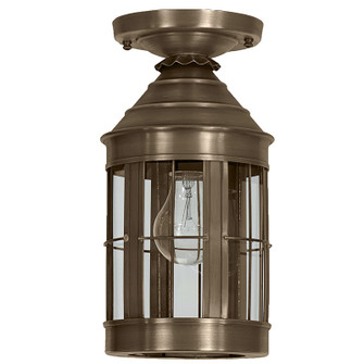 Heal One Light Flush Mount in Dark Antique Brass (196|3314-DAB-MED-CLR)