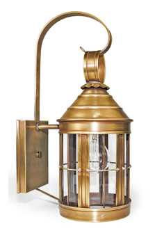 Heal One Light Wall Mount in Antique Brass (196|3317-AB-MED-CLR)