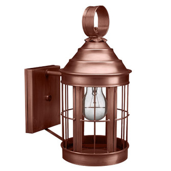 Heal One Light Wall Mount in Antique Copper (196|3317-AC-MED-CLR)