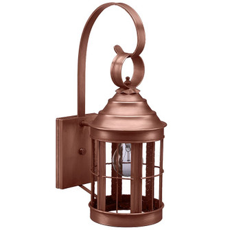 Heal One Light Wall Mount in Antique Copper (196|3317-AC-MED-CSG)