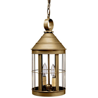 Heal Two Light Hanging Lantern in Antique Brass (196|3332-AB-LT2-CLR)