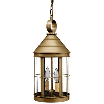 Heal Two Light Hanging Lantern in Antique Brass (196|3332-AB-LT2-CSG)