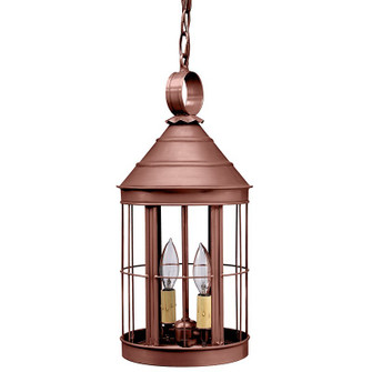 Heal Two Light Hanging Lantern in Antique Copper (196|3332-AC-LT2-CLR)