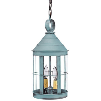 Heal Two Light Hanging Lantern in Verdi Gris (196|3332-VG-LT2-CLR)