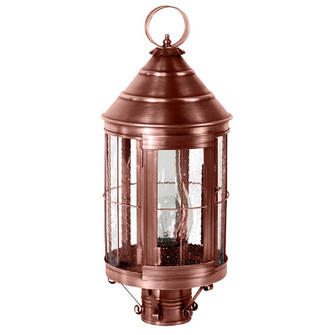 Heal One Light Post Mount in Antique Copper (196|3333-AC-CIM-SMG)