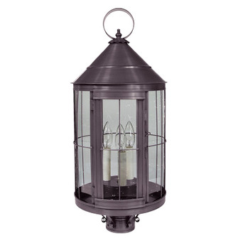 Heal Three Light Post Mount in Dark Brass (196|3353-DB-LT3-CSG)