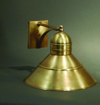 Barn One Light Wall Mount in Antique Brass (196|3441-AB-MED)