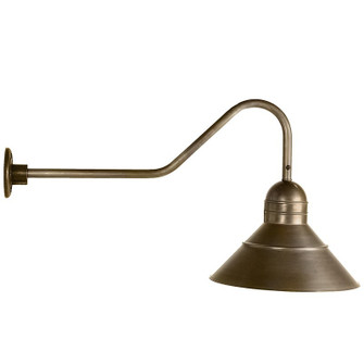 Barn One Light Wall Mount in Dark Antique Brass (196|3446-DAB-MED)