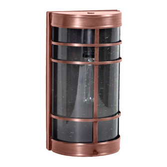 Nautical One Light Wall Lantern in Antique Copper (196|351B-AC-MED-CSG)