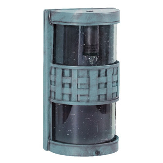 Weave One Light Wall Lantern in Verdi Gris (196|351W-VG-MED-CSG)