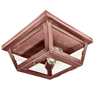 Flush One Light Flush Mount in Antique Copper (196|4104-AC-MED-CSG)