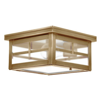 Flush One Light Flush Mount in Antique Brass (196|4304-AB-MED-FST)