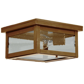 Flush One Light Flush Mount in Antique Brass (196|4314-AB-MED-CSG)