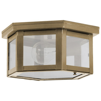 Flush One Light Flush Mount in Antique Brass (196|4504-AB-MED-FST)