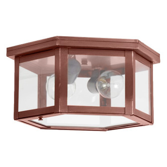 Flush Two Light Flush Mount in Antique Copper (196|4604-AC-MED2-FST)