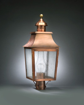 Sharon One Light Post Mount in Antique Copper (196|5543-AC-CIM-SMG)