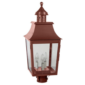Sharon Three Light Post Mount in Antique Copper (196|5543-AC-LT3-SMG)