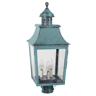 Sharon Three Light Post Mount in Verdi Gris (196|5543-VG-LT3-SMG)