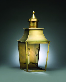 Sharon Two Light Wall Mount in Antique Brass (196|5551-AB-LT2-CLR)