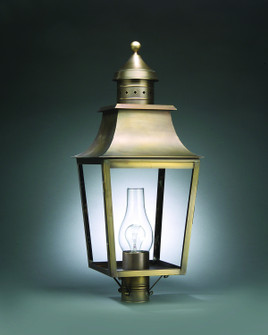 Sharon One Light Post Mount in Dark Antique Brass (196|5553-DAB-CIM-CLR)