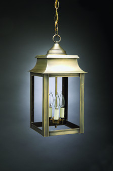 Concord Three Light Hanging Lantern in Antique Brass (196|5632-AB-LT3-CLR)