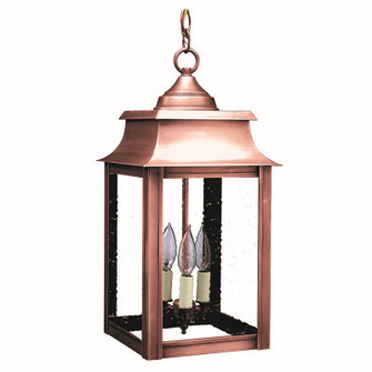 Concord Three Light Hanging Lantern in Antique Copper (196|5632-AC-LT3-CSG)