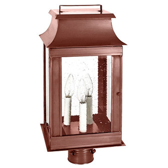 Concord Three Light Post Mount in Antique Copper (196|5643-AC-LT3-CSG)