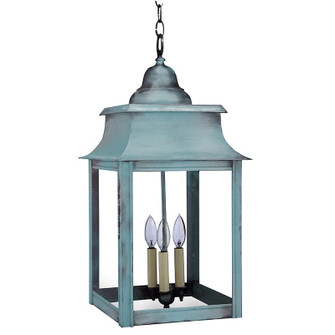 Concord Three Light Hanging Lantern in Verdi Gris (196|5652-VG-LT3-CLR)
